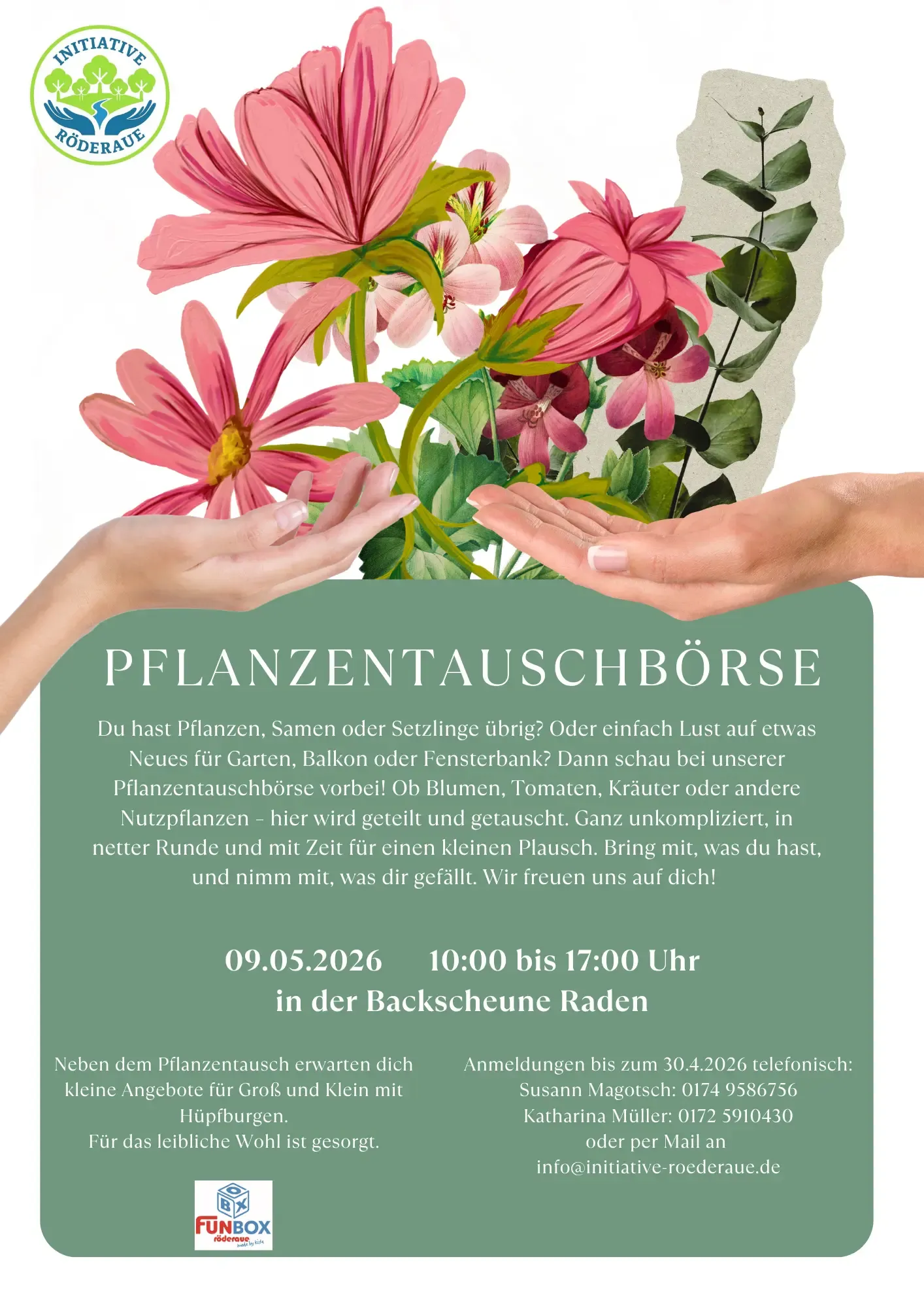 Flyer für Pflanzentauschbörse