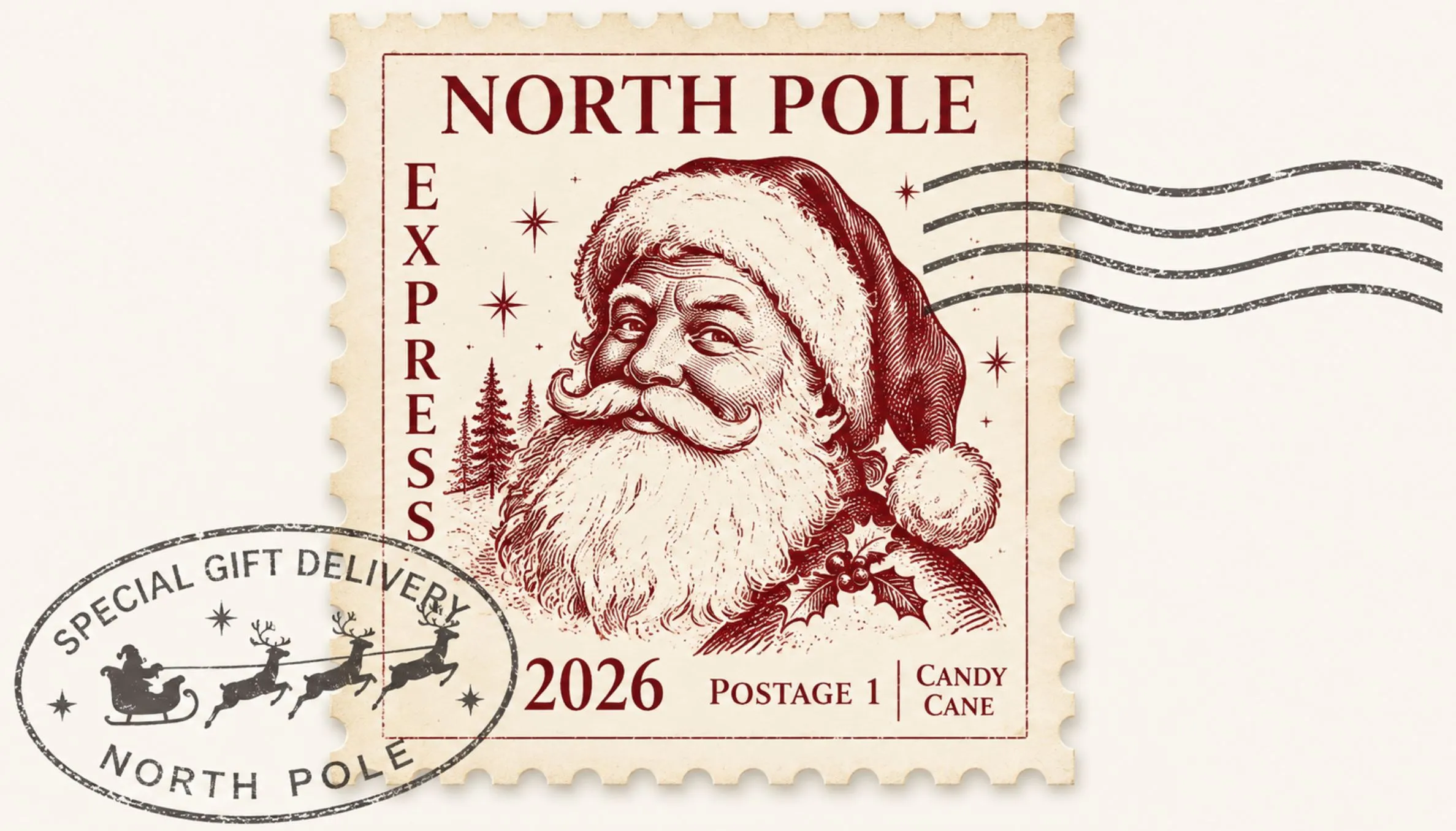 Flyer für Aktion Weihnachtspost 2026